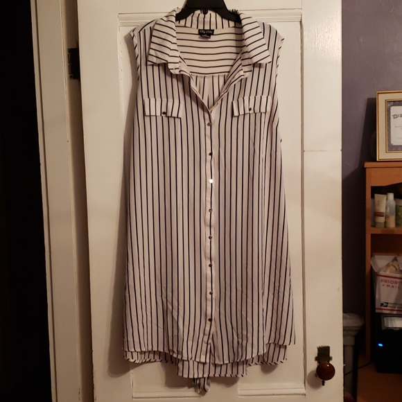 City Chic Dresses & Skirts - City Chic Collared Striped Dress
